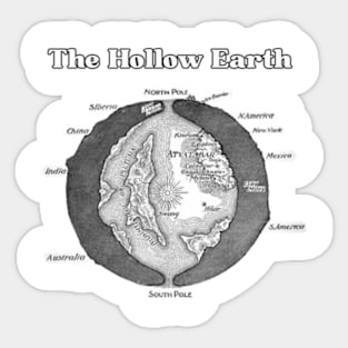 The Hollow Earth Map Sticker